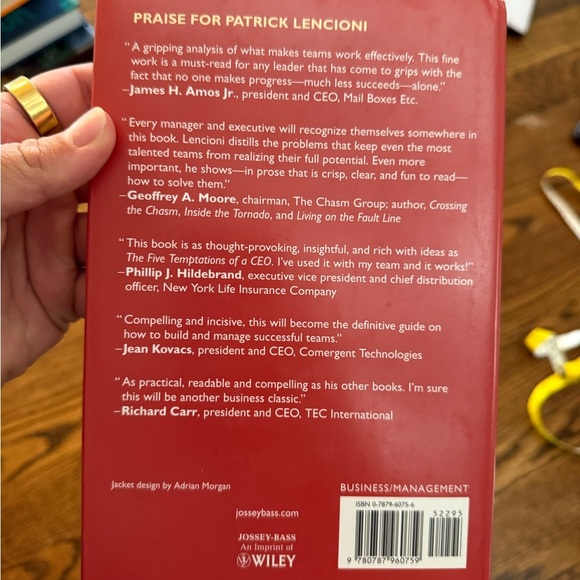 Five Dysfunctions of a Team by Patrick Lencioni - Picture 2 of 3